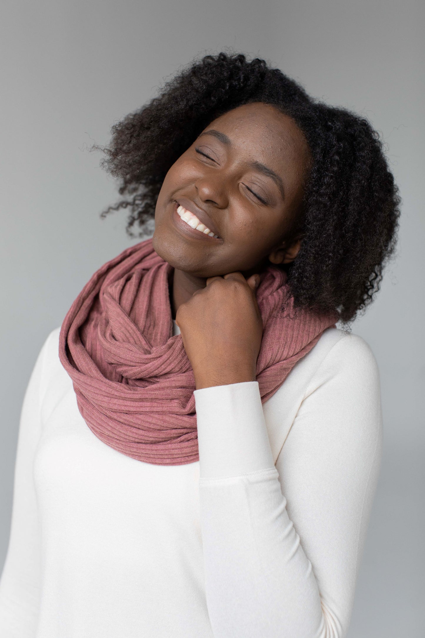 Ribbed Infinity Scarf