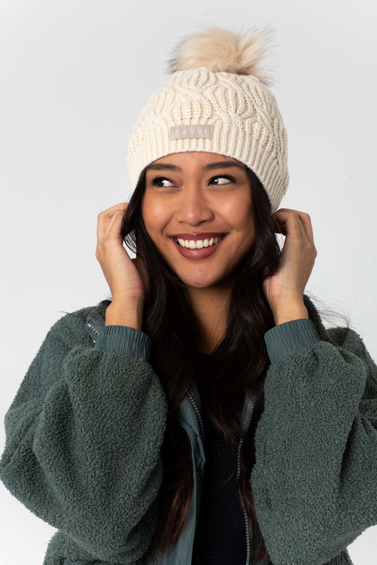 Fur Pom Beanie